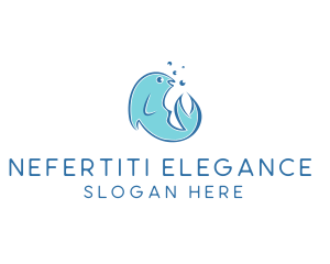 Seafood Fish Aquarium  logo design