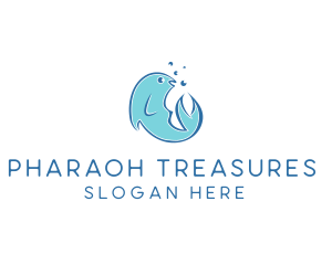 Seafood Fish Aquarium  logo design