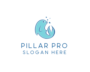 Seafood Fish Aquarium  logo design