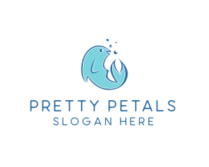 Seafood Fish Aquarium  logo design