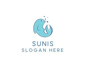 Seafood Fish Aquarium  logo design