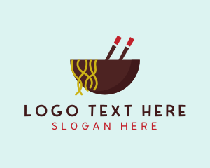 Oriental Noodles Restaurant logo design