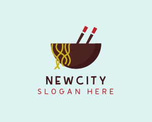 Oriental Noodles Restaurant logo design