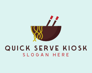 Oriental Noodles Restaurant logo design