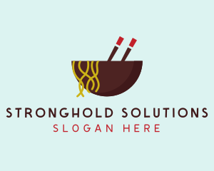 Oriental Noodles Restaurant logo design