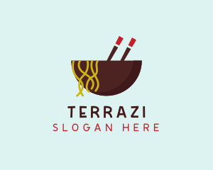 Oriental Noodles Restaurant logo design