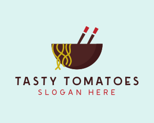 Oriental Noodles Restaurant logo design