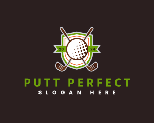 Putt - Golf Ball Sports logo design