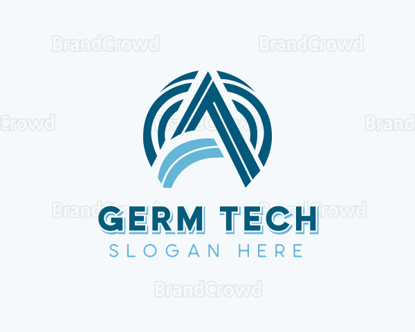 Tech Business Letter A Logo