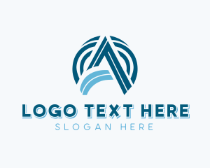 Tech Business Letter A Logo