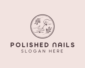 Natural Nail Polish logo design