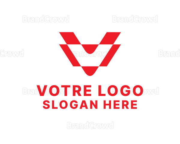 Professional Agency Letter V Logo