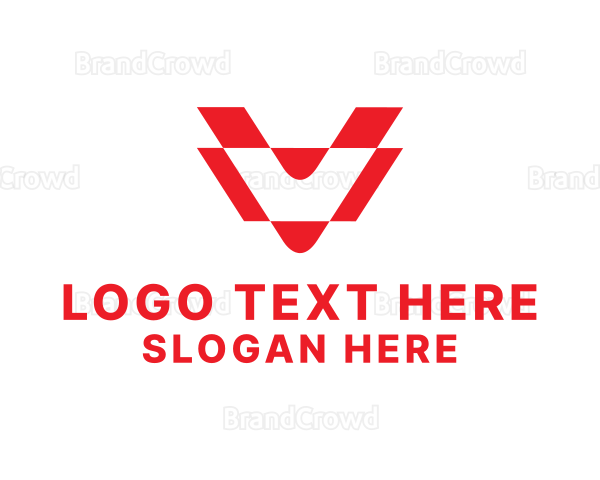 Professional Agency Letter V Logo