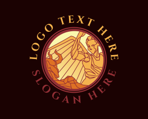 Angel - Angel Demon Mosaic logo design