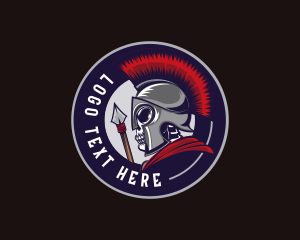 Soldier - Spartan Gladiator Gaming logo design