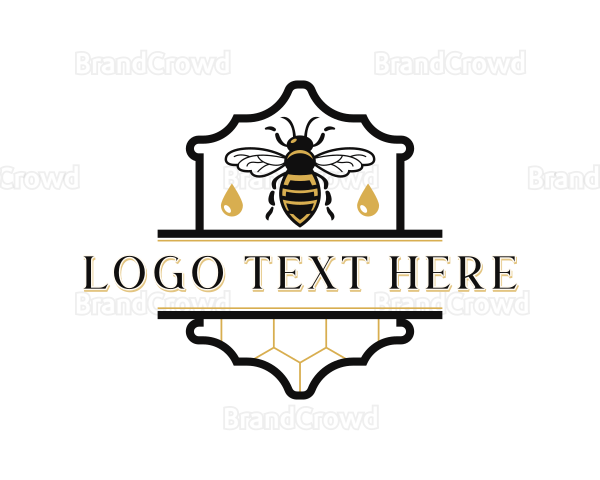 Honey Droplet Bee Logo