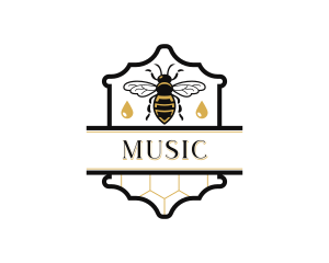 Apothecary - Honey Droplet Bee logo design