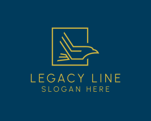 Eagle Line Art logo design