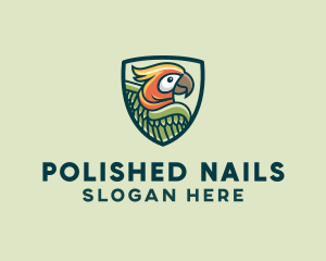 Parrot Bird Shield logo design