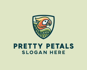 Parrot Bird Shield logo design