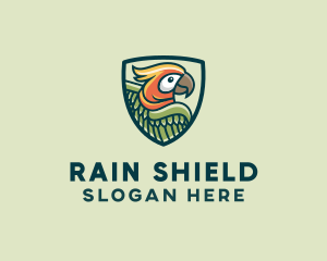 Parrot Bird Shield logo design
