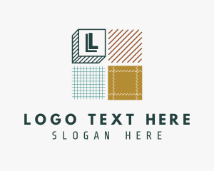 Embroidering - Cloth Texture Pattern logo design