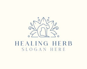 Yoga Lotus Healing logo design