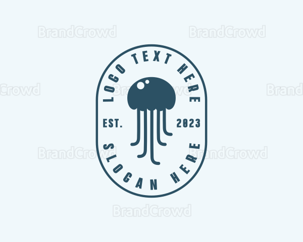 Jellyfish Marine Zoology Logo