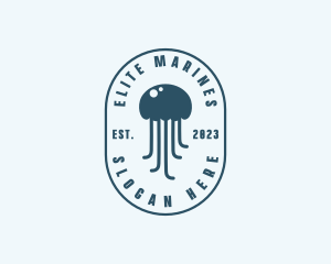 Jellyfish Marine Zoology logo design