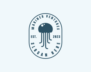 Jellyfish Marine Zoology logo design