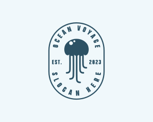 Jellyfish Marine Zoology logo design