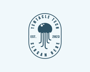 Jellyfish Marine Zoology logo design