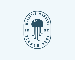 Zoology - Jellyfish Marine Zoology logo design