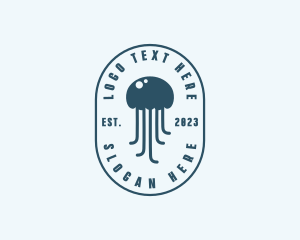 Jellyfish Marine Zoology Logo