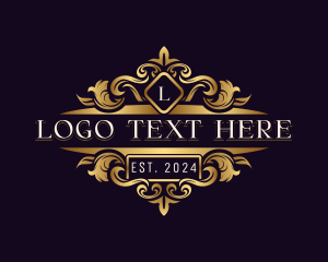 Expensive - Elegant Ornament Crest logo design