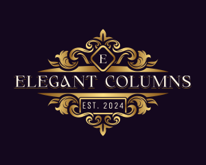 Elegant Ornament Crest logo design