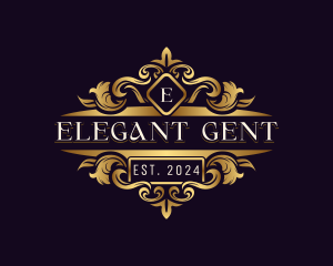 Elegant Ornament Crest logo design