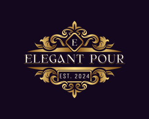 Elegant Ornament Crest logo design