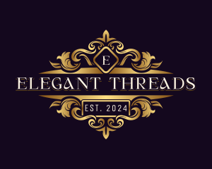 Elegant Ornament Crest logo design