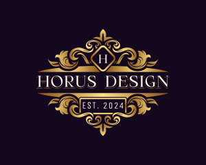 Elegant Ornament Crest logo design