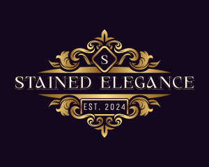 Elegant Ornament Crest logo design