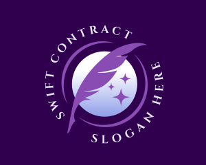 Contract - Quill Feather Pen logo design