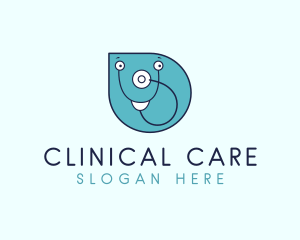 Medical Stethoscope Clinic logo design