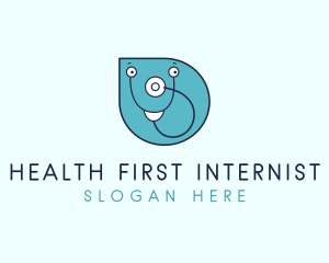 Internist - Medical Stethoscope Clinic logo design