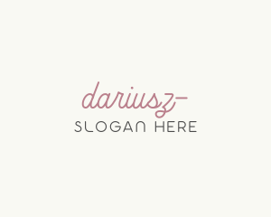 Feminine Cursive Wordmark Logo