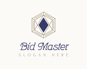 Auction - Luxury Diamond Jewelry logo design