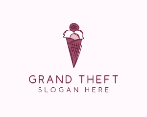 Dessert Ice Cream  Sweets Logo