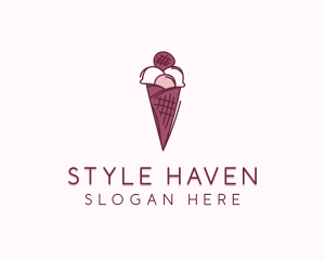 Dessert Ice Cream  Sweets Logo