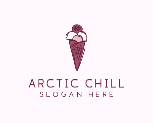 Frozen - Dessert Ice Cream  Sweets logo design