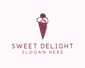 Sherbet - Dessert Ice Cream  Sweets logo design